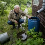 Проверка дачного участка на источники комаров после дождя